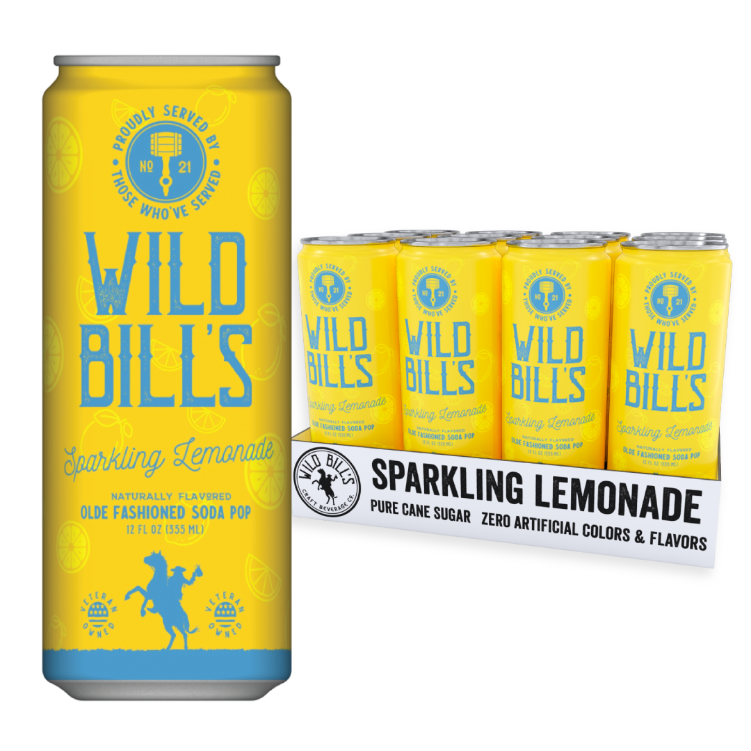 Wild Bill's Rocket Pop Soda (12 Cans) Premium Cane Sugar Pop