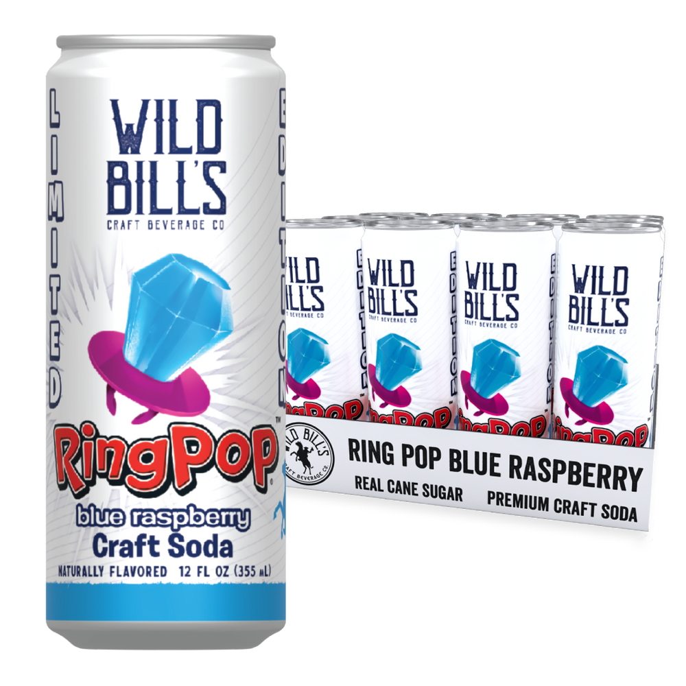 Blue Raspberry Ring Pop | Premium Cane Sugar Soda Pop | Fruity Flavor ...