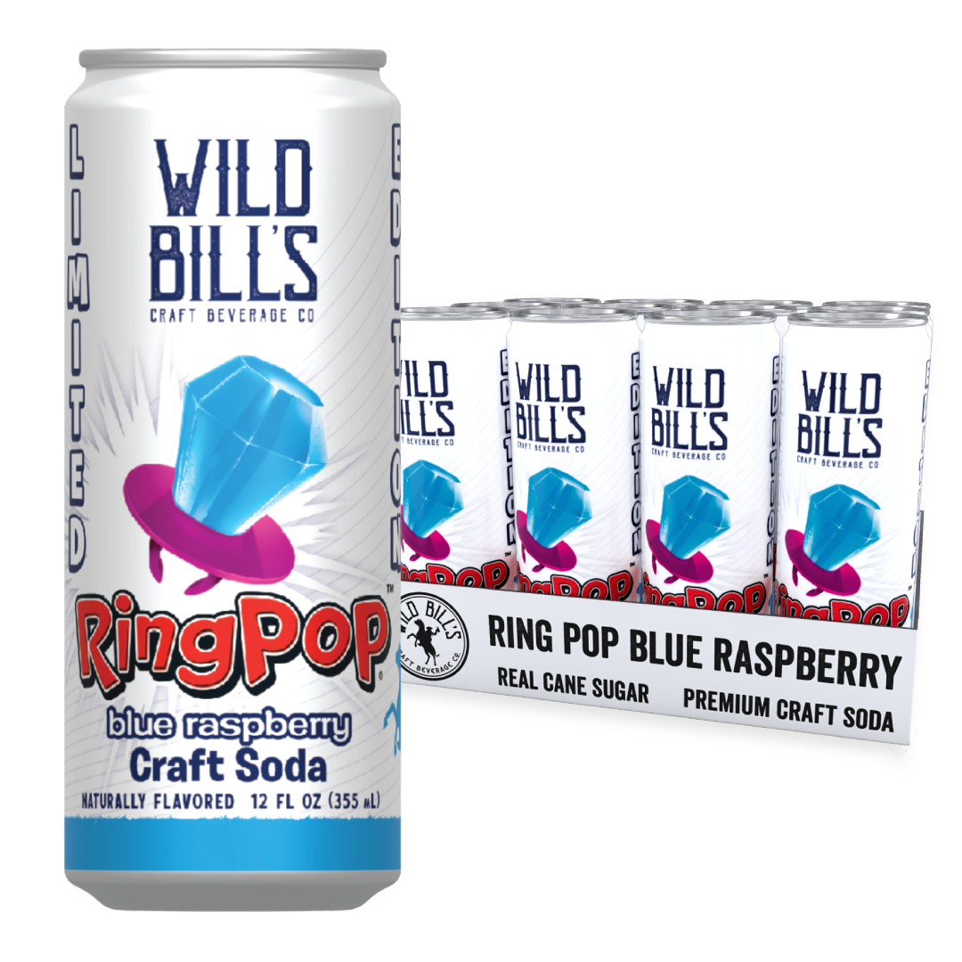 Ring Pop Blue Raspberry Soda – 12 Pack