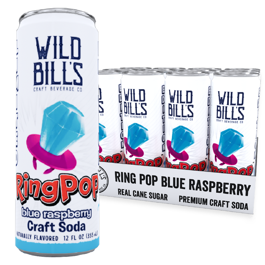 Blue Raspberry Ring Pop | Premium Cane Sugar Soda Pop | Fruity Flavor ...