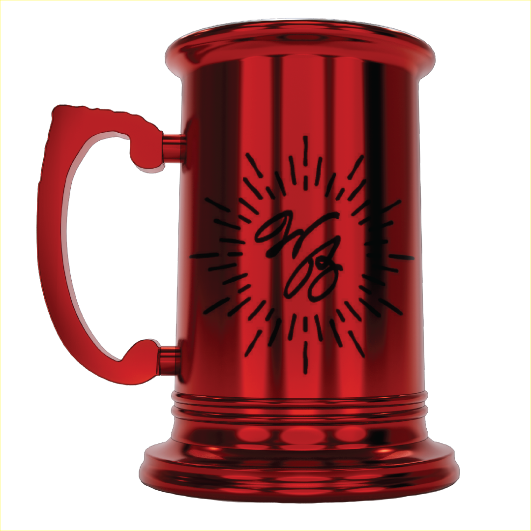 Metallic Red Tankard