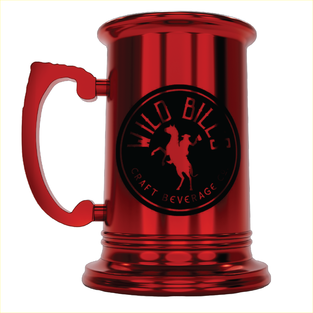 Metallic Red Tankard.
