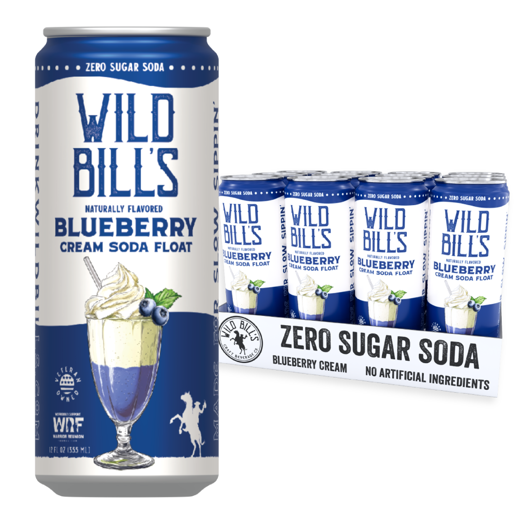 Blueberry Zero Sugar Soda – 12 Pack