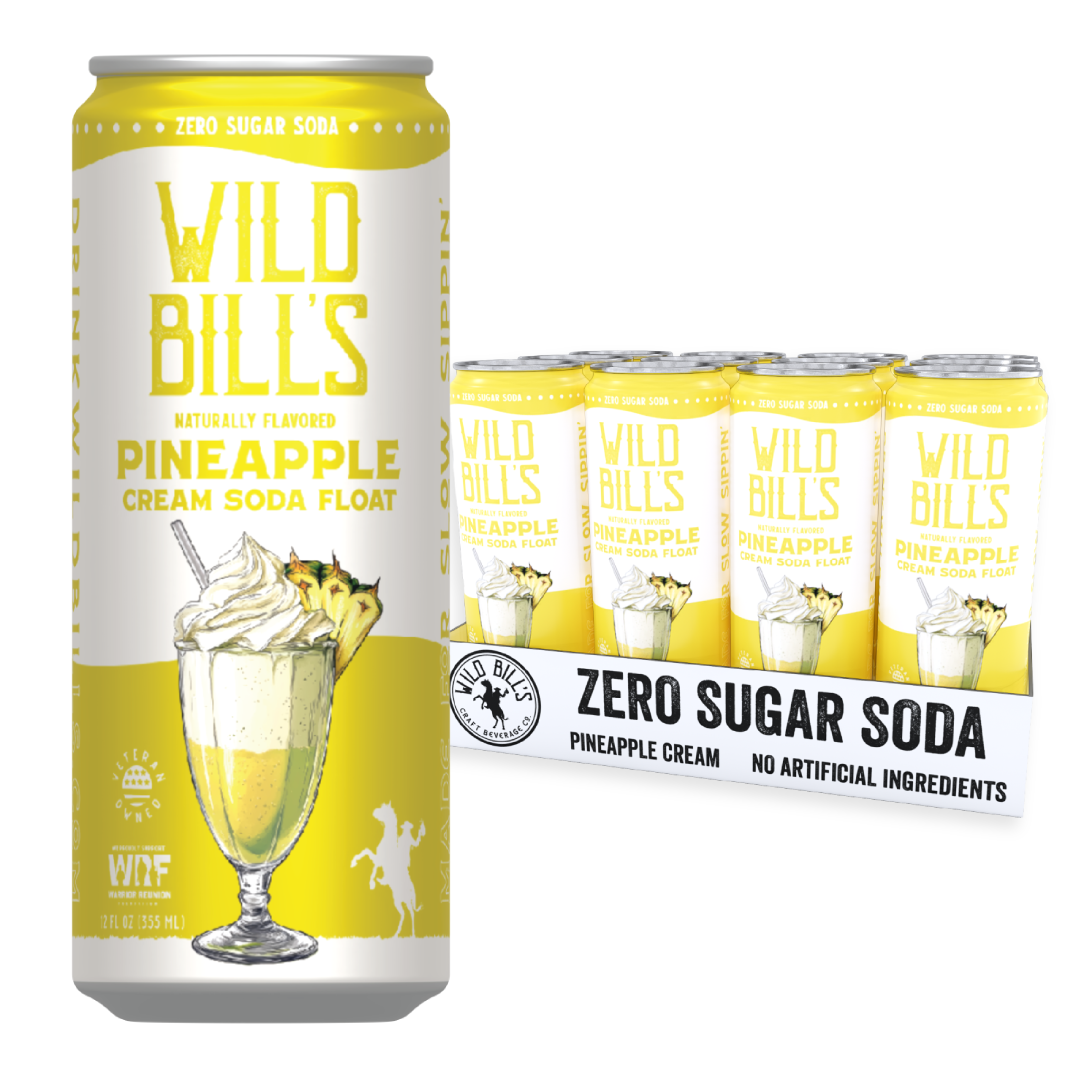 Pineapple Zero Sugar Soda – 12 Pack