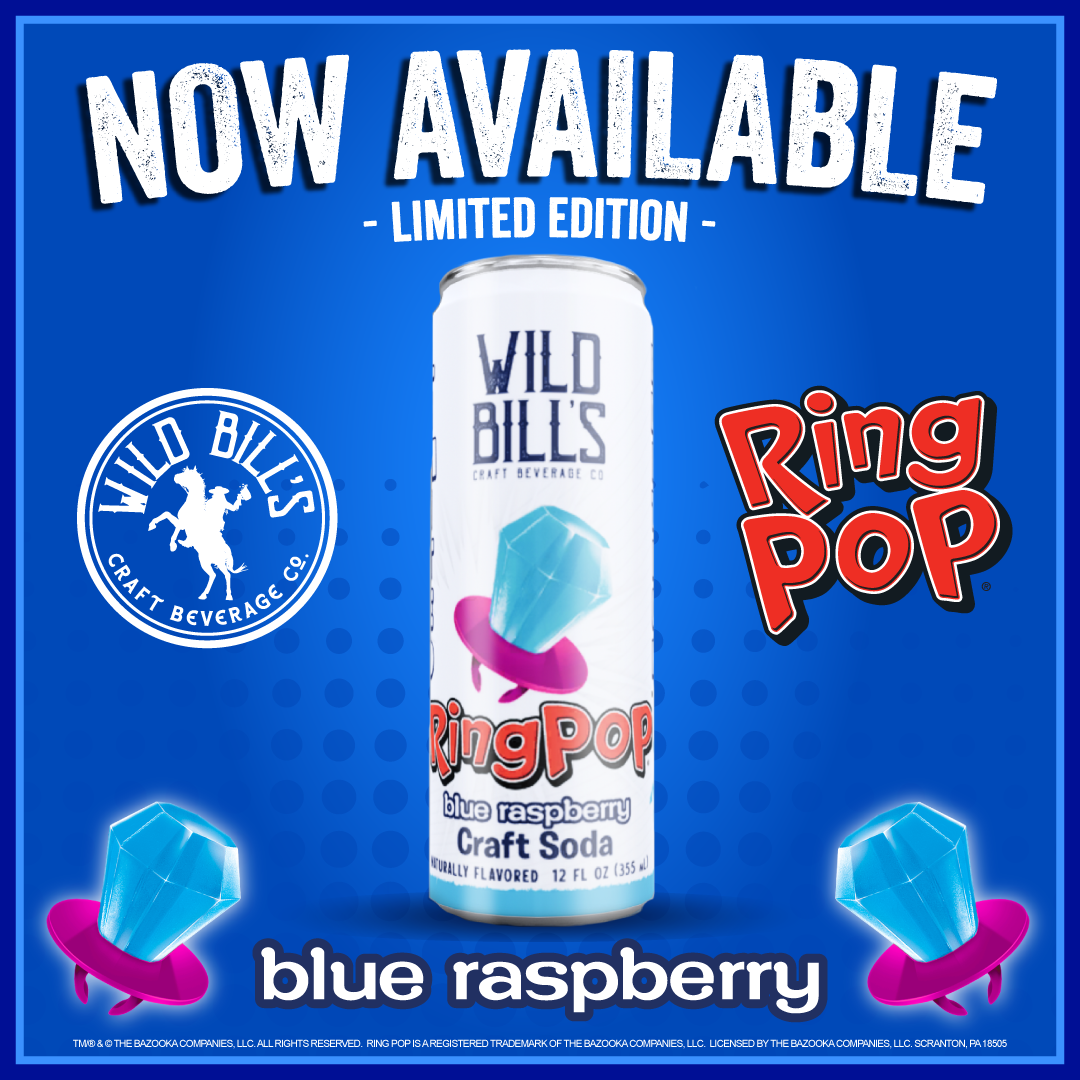 Ring Pop Blue Raspberry Soda – 12 Pack