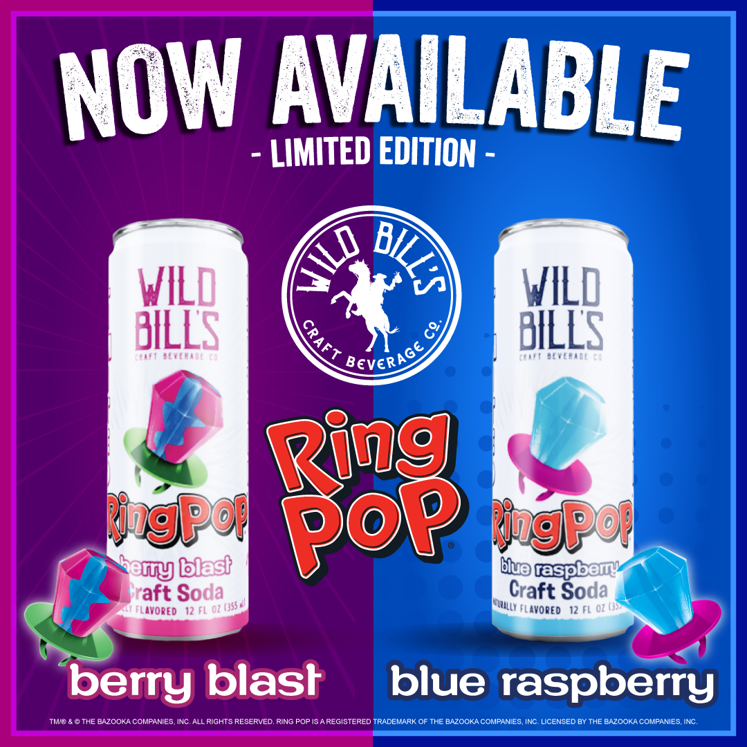 Blue Raspberry Ring Pop | Premium Cane Sugar Soda Pop | Fruity Flavor ...